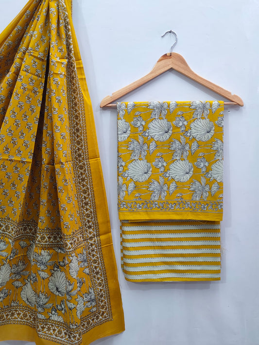 soft cotton salwar suit set for summer