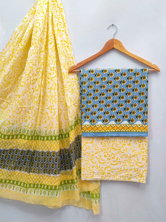 soft cotton salwar suit set for summer