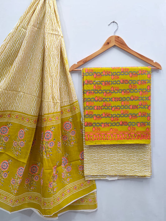 soft cotton salwar suit set for summer