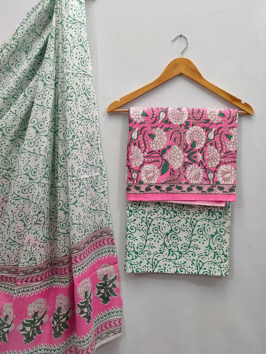 soft cotton salwar suit set for summer