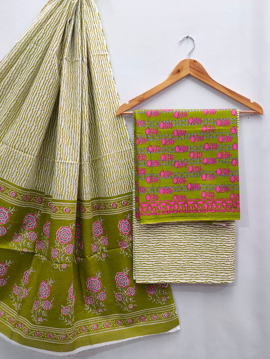 soft cotton salwar suit set for summer