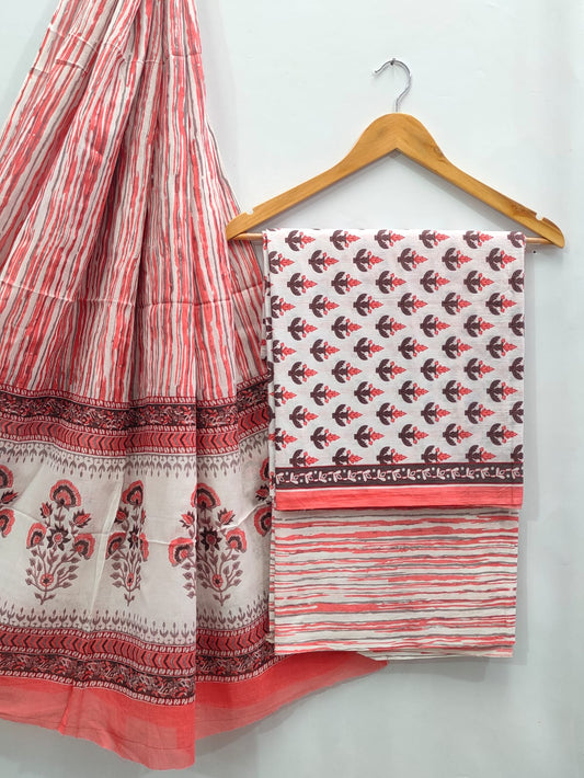 soft cotton salwar suit set for summer