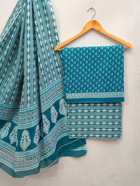 soft cotton salwar suit set for summer