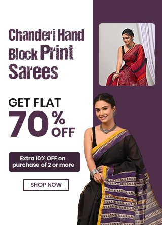 Chanderi Silk Sarees – Hand Block Printed – Bhavika Fashion