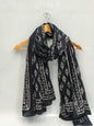 mul cotton dupatta stole hand block printed