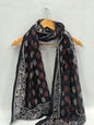 mul cotton dupatta stole hand block printed
