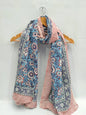mul cotton dupatta stole hand block printed