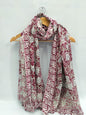 mul cotton dupatta stole hand block printed