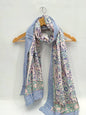 mul cotton dupatta stole hand block printed