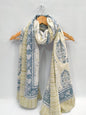 mul cotton dupatta stole hand block printed