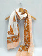 mul cotton dupatta stole hand block printed