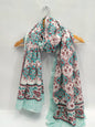 mul cotton dupatta stole hand block printed