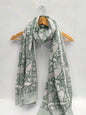 mul cotton dupatta stole hand block printed