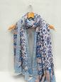 mul cotton dupatta stole hand block printed