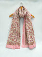 mul cotton hand block printed stole