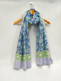 mul cotton hand block printed stole