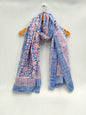 mul cotton hand block printed stole