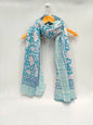 mul cotton hand block printed stole
