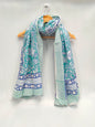 mul cotton hand block printed stole