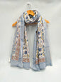 mul cotton hand block printed stole