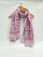 mul cotton hand block printed stole