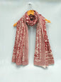 mul cotton hand block printed stole