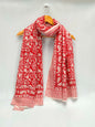 mul cotton hand block printed stole