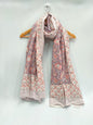 mul cotton hand block printed stole