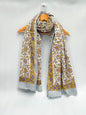 mul cotton hand block printed stole