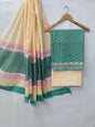 Hand Block Cotton Salwar Suit Set with Cotton Dupatta  - TSPSMVV8