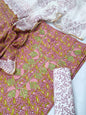 Cotton Gota Patti Neck Work Block Printed Suit Set with Cotton Dupatta - TSPSGPMVJ15