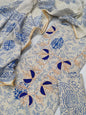 Cotton Gota Patti Neck Work Block Printed Suit Set with Cotton Dupatta - TSPSGPMVJ3