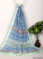 Linen Cotton Dupatta Hand block The Street Pal