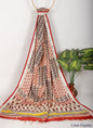 Linen Cotton Dupatta Hand block The Street Pal