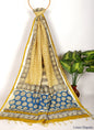 Linen Cotton Dupatta Hand block The Street Pal