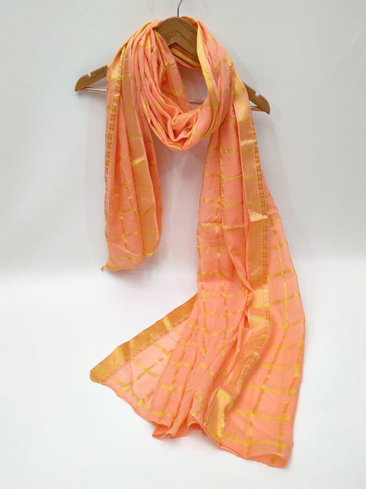 2.5 Meter Bandhani Mul-Cotton Dupatta 