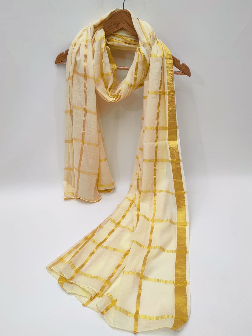 2.5 Meter Bandhani Mul-Cotton Dupatta 