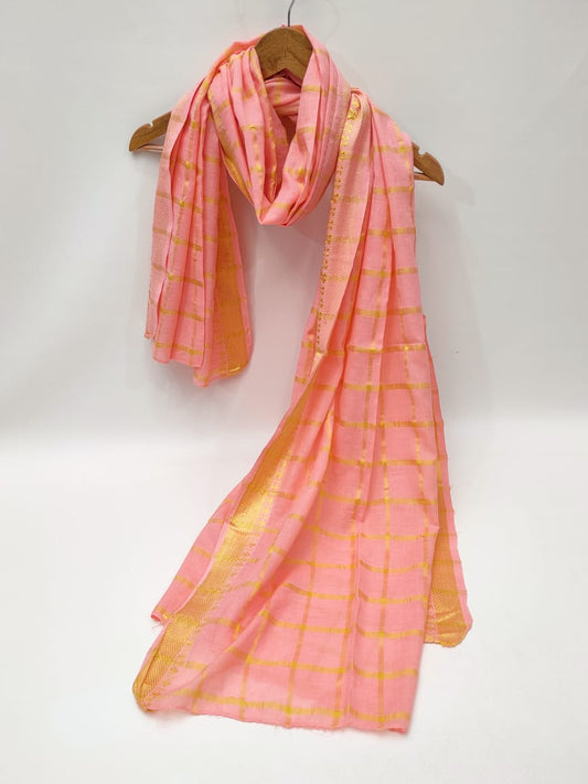 2.5 Meter Bandhani Mul-Cotton Dupatta 