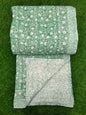 Hand Block Printed Cotton Quilt - 90x108 Inches 