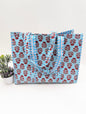 Quilted Tote Bag without zip - 17x18x 6 inches