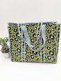 Quilted Tote Bag without zip - 17x18x 6 inches