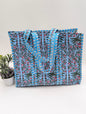 Quilted Tote Bag without zip - 17x18x 6 inches