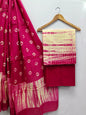 Tie Die / Shibori Cotton Salwar Suit Set with Cotton Dupatta  - TSPSMGB8