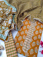 Tie Work Suit Set with Cotton Dupatta - TSPSMTWVJ57