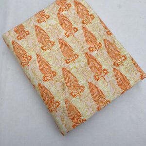 Bagru Pure Cotton Hand Block Fabric – TSPRBK696