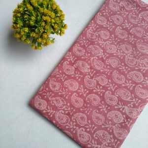 Hand Block Printed Pure Cotton Fabric – TSPRFBK105