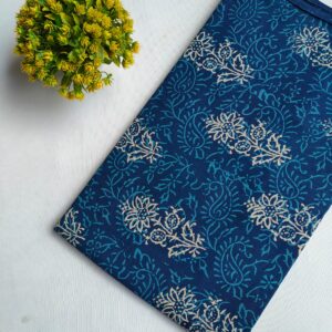 Hand Block Printed Pure Cotton Fabric – TSPRFBK106