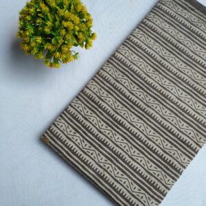 Hand Block Printed Pure Cotton Fabric – TSPRFBK109
