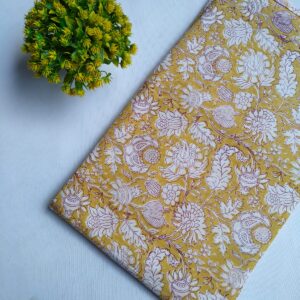Hand Block Printed Pure Cotton Fabric – TSPRFBK112