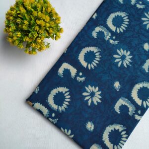 Hand Block Printed Pure Cotton Fabric – TSPRFBK113
